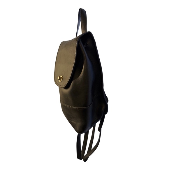 Vintage Coach 801-08 Leather Backpack | Glove-Tanned Cowhide | Black main image 7